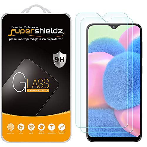 Product Cover (2 Pack) Supershieldz for Samsung Galaxy A30s Tempered Glass Screen Protector, Anti Scratch, Bubble Free
