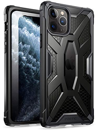Product Cover iPhone 11 Pro Case, Poetic Premium Hybrid Protective Clear Bumper Cover, Rugged Lightweight, Military Grade Drop Tested, Affinity Series, for Apple iPhone 11 Pro (2019) 5.8 Inch, Smoke Grey