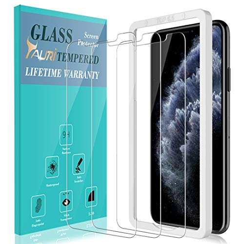 Product Cover TAURI [3-Pack] Screen Protector for iPhone 11 Pro Max 6.5'' and iPhone Xs Max, [Alignment Frame] Easy Install [Case Friendly] Multiple Defense Technology Tempered Glass