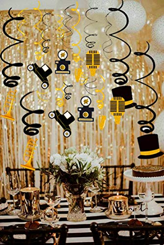 Product Cover LaVenty Roaring 20s Swirl Banner Great Gatsby Birthday Decor 20th Birthday Party Decoration 20 Anniversary Decorations Roaring 20s Flapper Party Roaring Twenties Birthday Banner