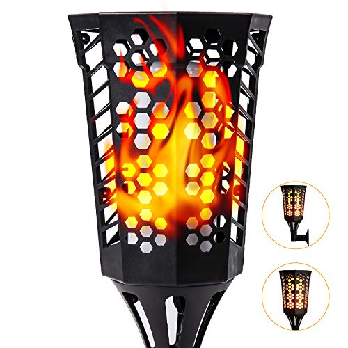 Product Cover SUPSOO Solar Flame Torches Lights Outdoor Waterproof Solar Lamp 96 LED IP65 to Dawn Auto On/Off for Patio Driveway Garden 1 PCS
