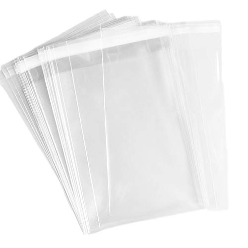 Product Cover Thicker 5-5/16''x 7-14/16'' Clear Cello/Cellophane Bags,1.5-Mil Poly Bag-Fits 5X7 Cards Photos Envelopes Candy Treats Bakery Cookie (150 Count)