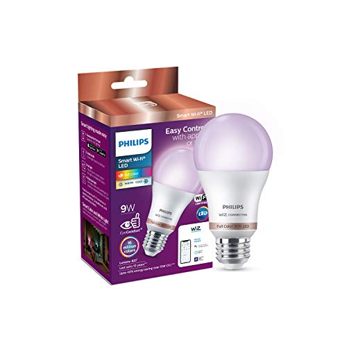 Product Cover Philips Smart Wi-Fi LED Bulb E27 9-Watt WiZ Connected (Pack of 1)