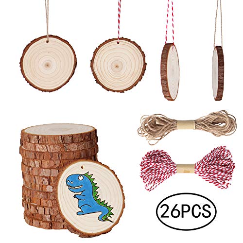 Product Cover Fezzia Unfinished Wood Slices 26 Pcs 3.1