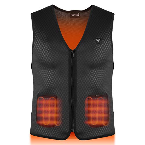Product Cover VALLEYWIND Lightweight Heated Vest, 5V USB Charging Warm Vest for Outdoor Camping Hiking Golf, Washable Heated Jacket Clothes Built-in 5 Pcs Heating Pad for Men and Women, Battery Not Included