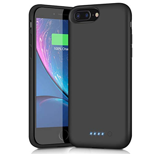 Product Cover Battery Case for iPhone 6s Plus/6 Plus/7 Plus/8 Plus,8500mAh Portable Charging Case External Battery Pack for iPhone 6s Plus/6 Plus/7 Plus/8 Plus Rechargeable Charger Case Backup Power Bank(5.5 inch)
