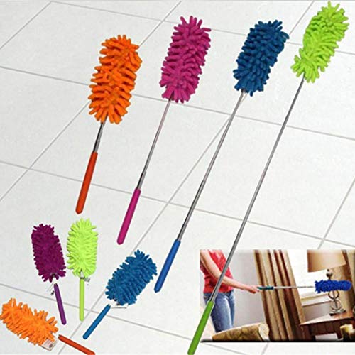 Product Cover Eubell Retractable Long-Reach Washable Dusting Brush, Chenille Hand Duster with Telescoping Pol