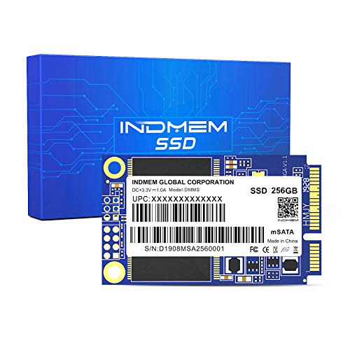 Product Cover INDMEM mSATA SSD 256GB Internal Mini SATA III SSD Micro-SATA MLC 3D NAND Flash 256 GB