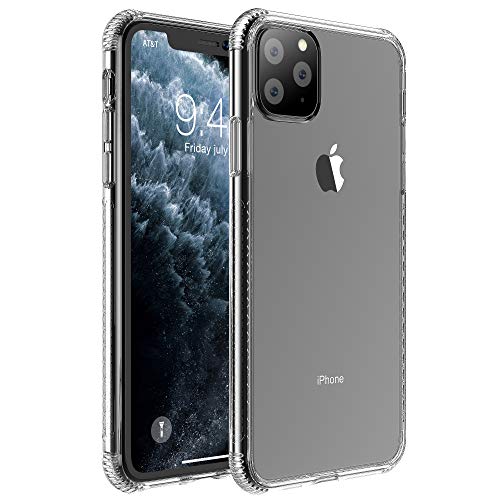 Product Cover SKYGRAND for iPhone 11 Pro Max Case Clear 6.5 inch,Clear Case with Soft TPU Bumper [Slim Thin] Protective Phone Case for Apple iPhone 11 Pro 2019, Crystal Clear(Wireless Charger Compatible)