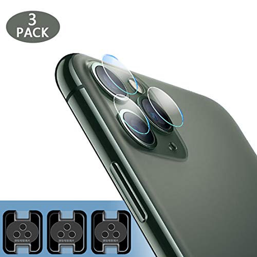 Product Cover LANYOS Compatible iPhone 11 Pro Max Camera Lens Protectors Ultra-Thin Transparent Clear Camera Lens Tempered Screen Protectors (3 Pack) (6.5 inch 2019) (Clear)