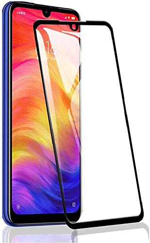 Product Cover COMORO Premium Tempered Glass For Redmi Note 8 Pro Edge to Edge Protection 9H Hardness Full Glue Cover Friendly Anti Scratch (Black) - Pack Of 1 (ORIGINAL GLASS)