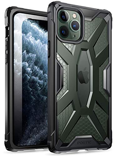 Product Cover Poetic Affinity Series Designed for Apple iPhone 11 Pro (2019) 5.8 Inch Case, Rugged Lightweight Hybrid Protective Clear Bumper Cover, Clear/Black