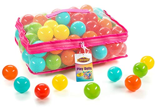 Product Cover Plastic Air Filled Balls for Pits 100 Pack | Crush Proof, Durable, BPA & Phthalates Free, Colorful | for Indoors & Outdoors, Play Tents, Kiddie Pools, Playpen, Jumping Castles, Bounce Houses