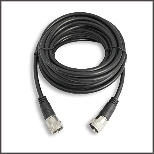 Product Cover STEREN 205-730 30-Feet (9.144 Meters) UHF-UHF Mini-RG8x Cable | Male to Male (PL259) - Antenna Cable