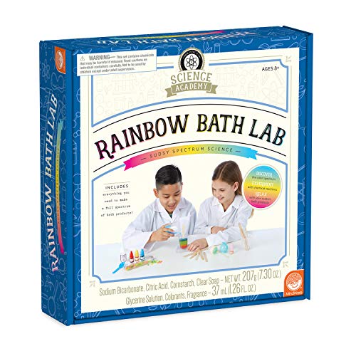 Product Cover MindWare Science Academy: Rainbow Bath Lab, Kids Make Bath fizzers and soap