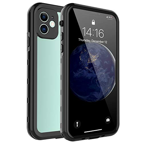 Product Cover TOONE  iPhone 11 Waterproof Case, Clear Full Body Rugged Cell Phone Cases, Built in Screen Protector Shockproof Drop Protection Cover for iPhone 11 6.1 inch 2019 (Black)
