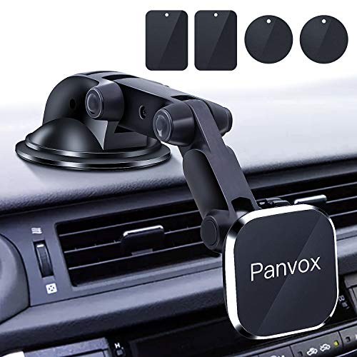 Product Cover Magnetic Phone Car Mount, Panvox Universal Dashboard Windshield Car Phone Mount Holder with Upgraded 3.2