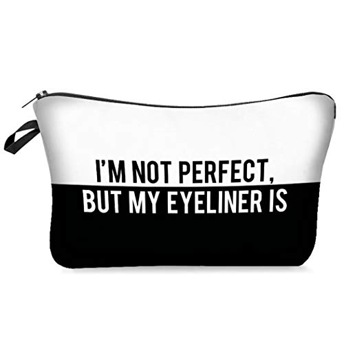 Product Cover Eubell Letter Printed Makeup Bag,Cosmetic Lipstick Cute Pouch Toiletry Travel bag and Brush Organizer Purse Handbag For Women