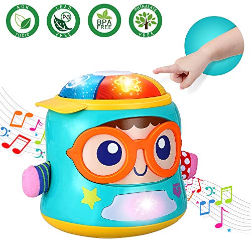 Product Cover Infant Toys Tumbler Soother Baby Musical Toys for 6 12 18 Month Old Boys and Girls with Lights Sounds and Songs Baby Educational Learning Toy Early Development Games