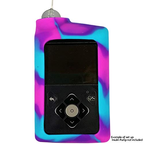 Product Cover Gel Skin for MedtronicTM Insulin Pump: Soft Silicone Cover is Compatible for use with The MiniMedTM 630G and MiniMedTM 670G Insulin Pumps (Pink/Blue/Purple)
