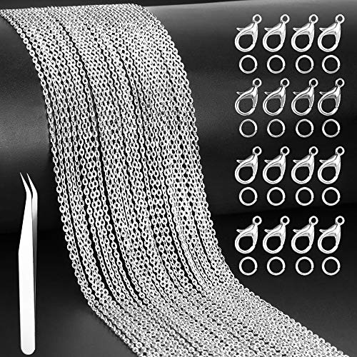 Product Cover YBLNTEK 39.4 Feet Jewelry Making Chains Link Chain Necklace for Jewelry Making Jewelry Repair (2 x 3 mm) (Silver)
