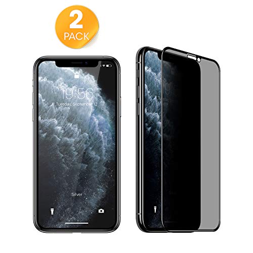 Product Cover 2Pack Compatible With IPhone 11 Pro Max Privacy Screen protector IPhone Xs Max 6.5 inch Anti-Spy 9H Hardness Tempered Glass Screen Film Cover for IPhone 11 Pro Max 2019 New Release