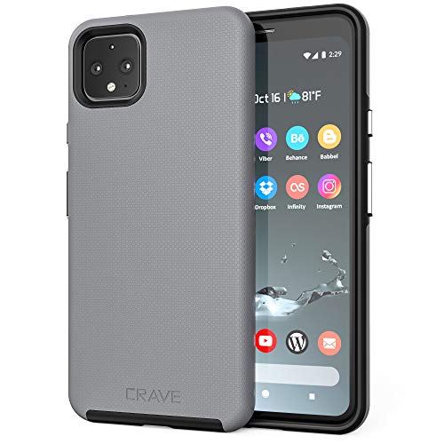 Product Cover Pixel 4 XL Case, Crave Dual Guard Protection Series Case for Google Pixel 4 XL - Slate