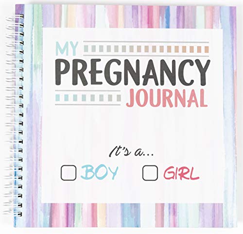Product Cover My Belly Book - Pregnancy Journal and Baby Memory Book with Stickers - Baby's Scrapbook and Photo Album - Perfect Gift for First Time Moms - Picture and Milestone Books for Toddlers