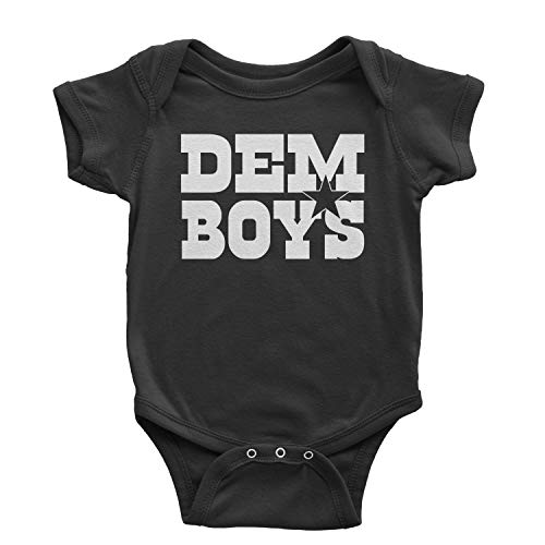Product Cover Expression Tees Dem Boys Dallas Football Infant One-Piece Romper Bodysuit