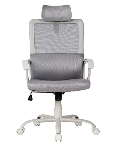 Product Cover Smugdesk Ergonomic Office Chair, High Back Mesh Desk Office Chair Adjustable Headrest Computer Task Chair - Gray