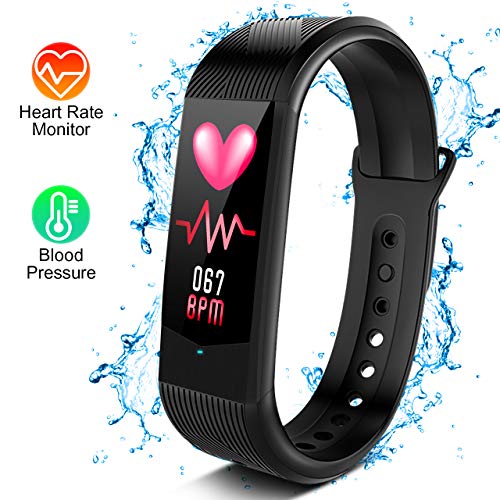 Product Cover Heart Rate Monitor - Fitness Tracker w/ Sleep Monitor, Activity Tracker Watch w/ Calories Counter, Smart Fitness Band w/ Step Counter, IP67 Waterproof Pedometer Watch for Women, Men, Kids