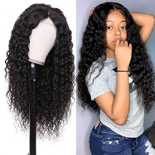 Product Cover 13X6 Transparent Lace Front Wigs 150% Density Water Wave Human Hair Wig For Black Women Brazilian 100% Unprocessed Virgin Hair VIVI BABI