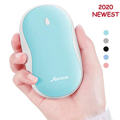 Product Cover MOVTOTOP Hand Warmers Rechargeable - 5200mAh Electric Hand Warmers, Double-Side Heating, Reusable Hand Warmers Great Gift for Men and Women in Cold Winter Green