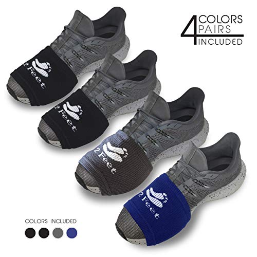 Product Cover 2 FEET Sock for Dancing on Smooth Floors | Over Sneakers, Smooth Pivots & Turns to Dance with Style on Wood Floors | Protect Knees (Dark Blue, Dark Grey, Black, Black)