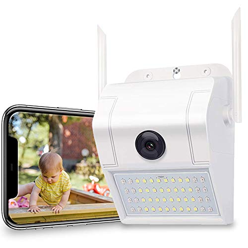 Product Cover Outdoor Home Security Camera - 1080P 2.4G WiFi Night Vision Camera with LED Motion Sensor Light,Two-Way Audio,Cloud Storage,IP66 Waterproof,Motion Detection,Activity Alert, Deterrent Alarm