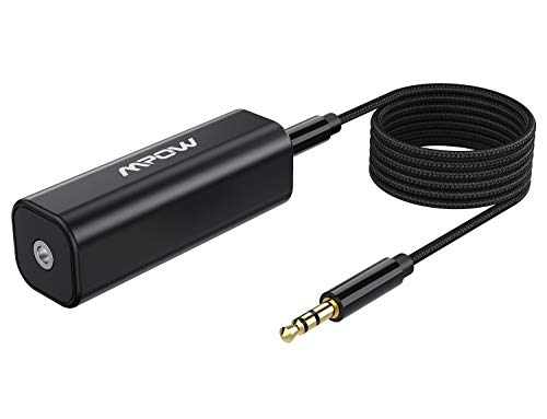 Product Cover Mpow Ground Loop Noise Isolator for Car Audio and Home Stereo System with 1 Meter (3.Feet) Extended 3.5mm Audio Cable, Black