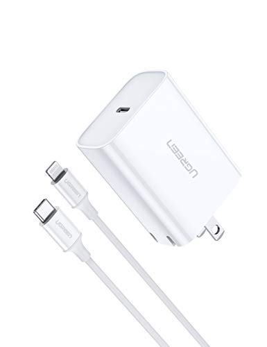 Product Cover UGREEN USB C Charger 18W Power Delivery with USB C to Lightning Cable Type C Wall Charger for iPhone 11 Pro Max Xs Max XR X 8 Plus 7 6 Plus, iPad Pro