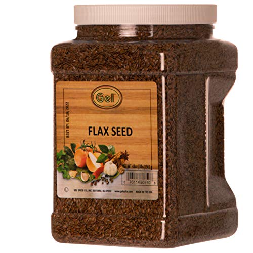 Product Cover Gel Spice Flax Seeds Bulk Size 3 Pound