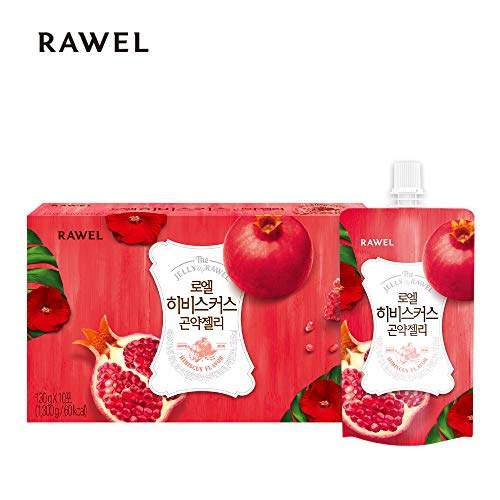 Product Cover Rawel Delicous Diet Konjac Jelly 1box / 10packs / Dietary Supplement for Weight Loss/Low Calories (Hibiscus & Pomegranate)