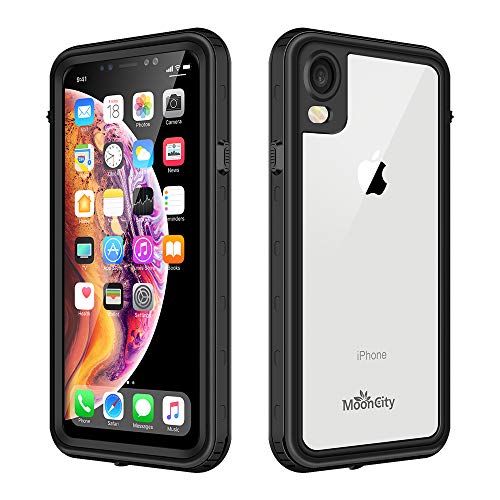 Product Cover Mooncity Waterproof Case for iPhone XR, IP68 Waterproof Snowproof Shockproof and Dustproof Cover Case, Underwater Full Sealed Cover Case for iPhone XR, 6.1 inch