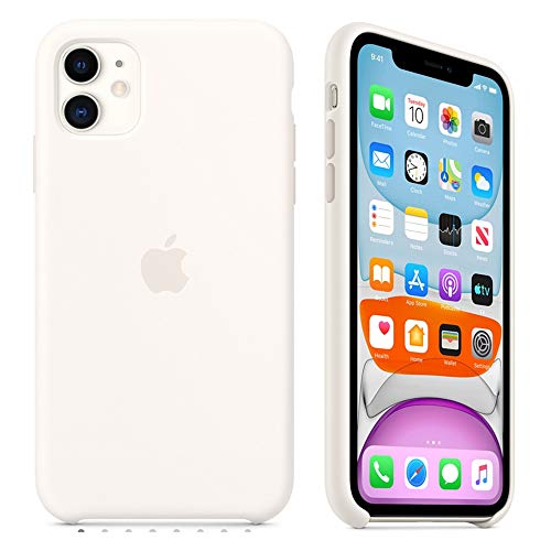 Product Cover Maycase Compatible for iPhone 11 Case, Liquid Silicone Case Compatible with iPhone 11 (2019) 6.1 inch (White)