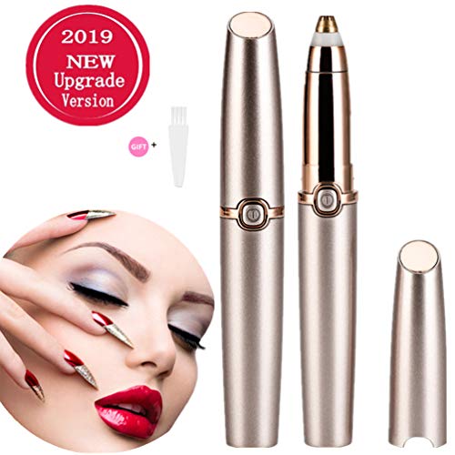 Product Cover Eyebrow Trimmer for Women Eyebrow Hair Remover Electric Eyebrow Trimmer Epilator for Women (Battery Not Include) Rose Gold