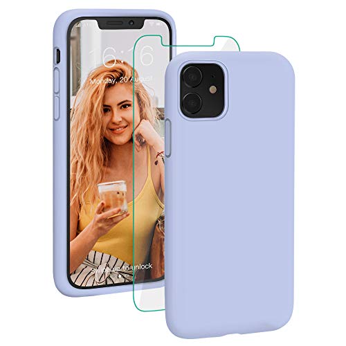 Product Cover ProBien Case for iPhone 11 Liquid Silicone Shockproof Protective Case Cover Durable Drop Protection Bumper Compatible with iPhone 11 6.1 inch 2019-Light Blue