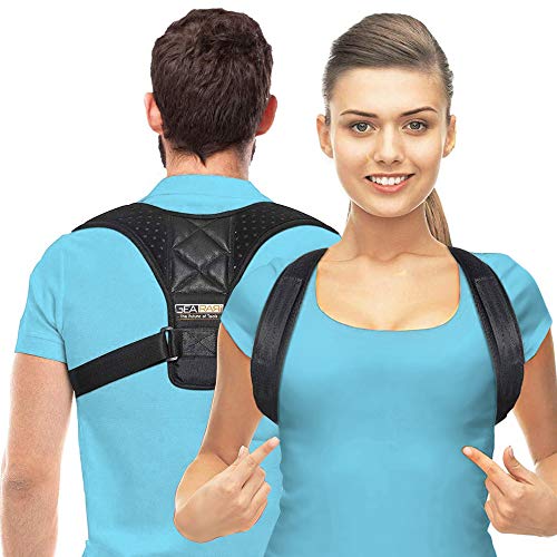 Product Cover Posture Corrector for Men and Women - Upper Back Brace Straightener with Adjustable Breathable Clavicle Support Effective for Neck, Back and Shoulder Pain Relief Lumbar Support(Unisex)