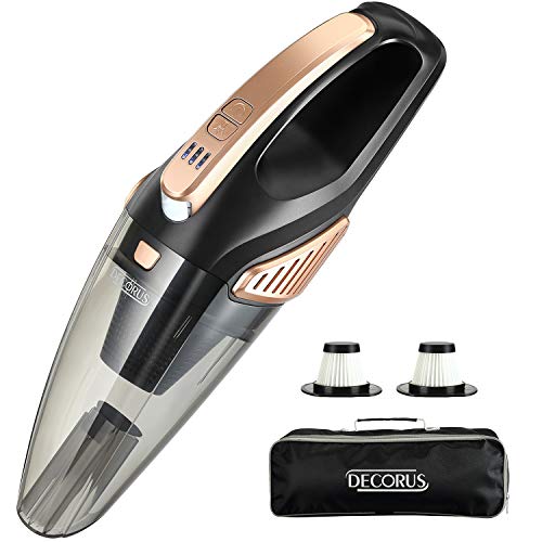 Product Cover Cordless Handheld Vacuum Cleaner for Car Mini Rechargeable with LED Light Portable Dorm Hepa Vacuum,7KPa Suction, Quick Charge, Lightweight,Wet & Dry Use Home