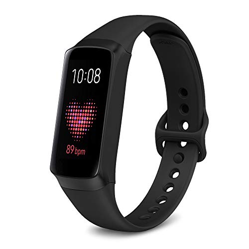 Product Cover NotoCity for Samsung Galaxy Fit Band, Soft Silicone Replacement Band for Samsung Galaxy Fit SM-R370 Fitness Smartwatch, not Compatible with Galaxy Fit E(Black)