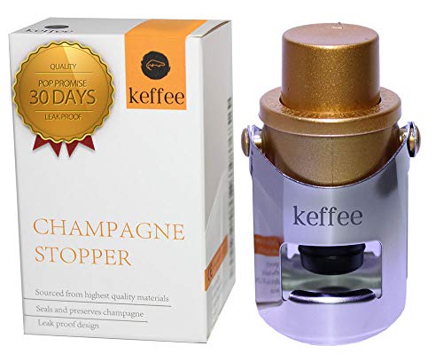 Product Cover Champagne Stopper with Pump Keeps Your Bubbly Bubbly - For Sparkling Wine & Champagne - Cork Sealer with Pressure Pump