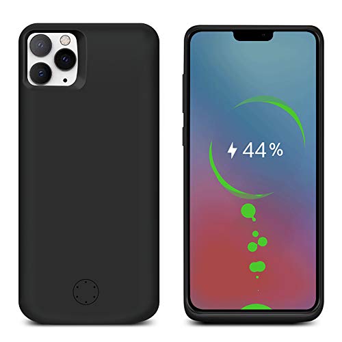 Product Cover Compatible with iPhone 11 Pro Max 6.5 Inch Battery Case, 6000mAh Rechargeable Portable External Battery Charger Pack Extended Power Bank Backup Charging Case for iPhone 11 Pro Max 2019 6.5