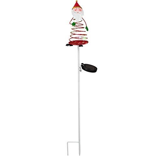 Product Cover Solar Santa Claus Stake by Fox River Creations, Outdoor Winter Lawn Décor, 34