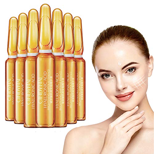 Product Cover Nicotinamide Dark Spots Corrective Ampul, Hyaluronic Acid Serum Hydrating Anti-Aging Serum for Face, Neck and Eye Treatment | Anti-Wrinkle Facial Serums Fits All Skin Type(7Pcs/Box) (Gold 1)